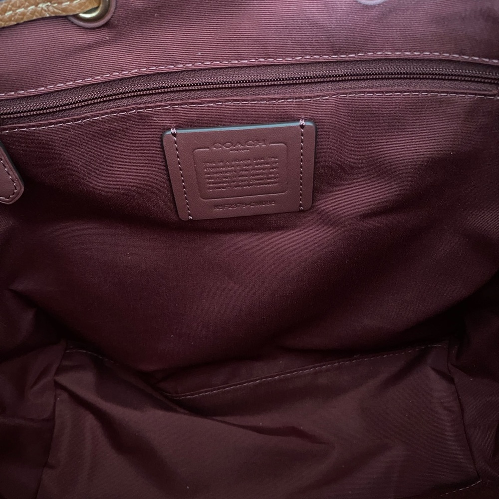 Coach Brown Suede Tote - Picture 8 of 17